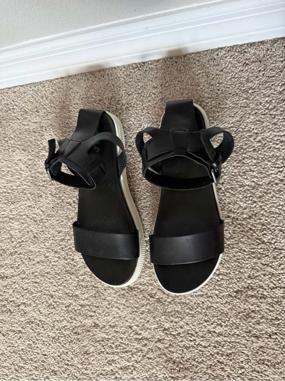 MIA Black Platform Sandals Size 7